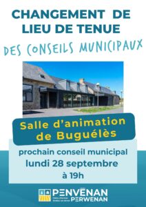 Changement de lieu de tenue des conseils municipaux
