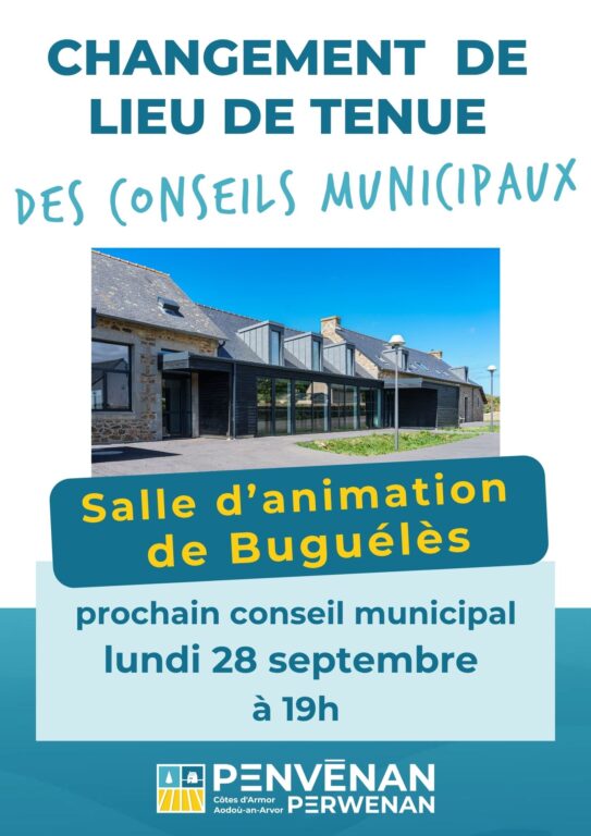 Changement de lieu de tenue des conseils municipaux