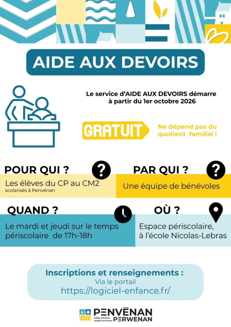 Mise en place d&rsquo;un service d&rsquo;aide aux devoirs